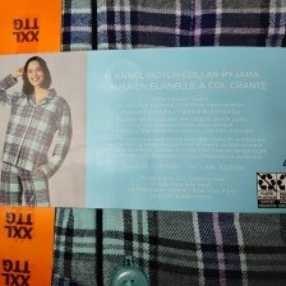 Bed Head Women's 2 pc Pajamas xxl Teal  NWT - Picture 4 of 4